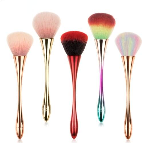 Rose Gold Powder Blush Brush Professional Make Up Brush Large Cosmetic Face Cont Cosmetic Face Cont brocha colorete Make Up Tool