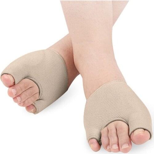 S L Code 1 Pair U-shaped Screw Foot Cover Toe Valgus Corrector Socks Front Foot Pad Half Sleeve Socks Toe Correction Pad