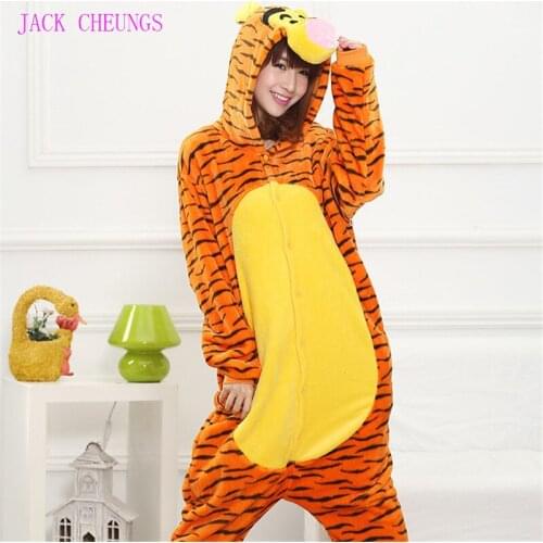 Tiger Onesies Pajamas Cartoon Animal halloween costume onesies Pyjamas Unisex cosplay Costume pijamas ,sleepwear, party dress