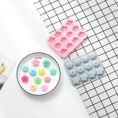 Cherry Flower Silicone Molds Dried Flower Craft DIY Resin Charms Jewelry Accessories Making Mould Cake Baking Mold