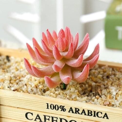 1PC Mini Bonsai Flocked Artificial Succulents Bonsai Plants Home Garden Wedding Living Room Decoration Fake Plants Office Decor