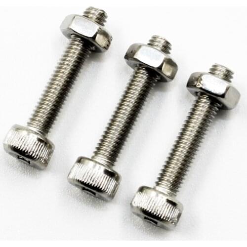 20pcs M3 x 16mm A2-70 304 DIN912 Stainless Steel Allen Hex Head Socket Cap Screw Bolt With Nuts