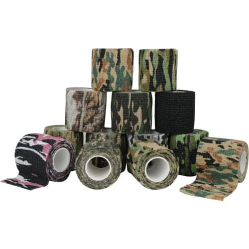 4.5mx5cm Non-Woven Car Stickers Retractable Camouflage Tape For Bike Bicycle Hunting Riding Self-Adhesive Auto Accessories