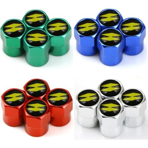 4pcs Aluminum Tire Valve Stem Caps Car Tyre Valve Covers for Renault Megane 2 Duster Logan Captur Clio Car styling Accessories