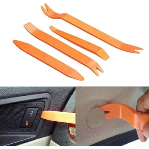 4pcs Car Radio Door Clip Panel Trim Dash Audio Removal Open Installer Pry Tool for Auto Vehicle for BMW Audio Removal Pry