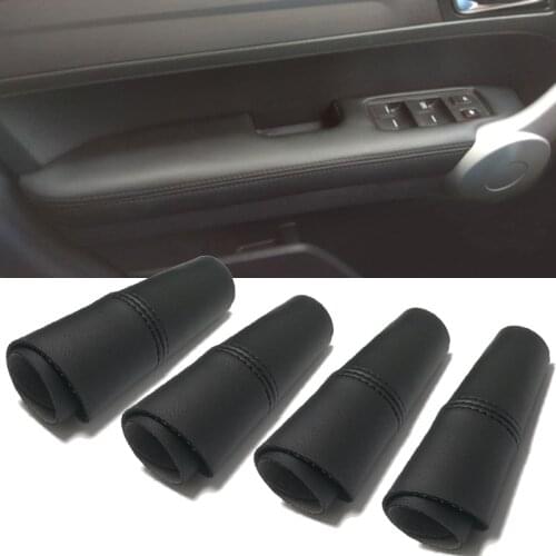 4pcs microfiber leather door panel armrest cover trim interior accessories for Honda CRV CR-V 2007 2008 2009 2010 2011 2012