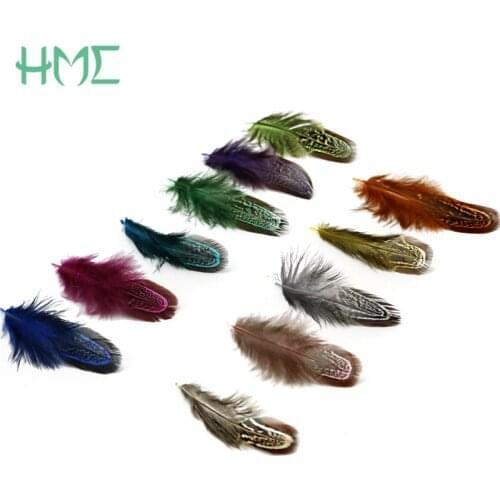 50pcs 4-8cm(1.5-3") Random Mix Colors Pheasant Plume Feather for Dress Skirt Party Wedding Decoration & DIY Home Craft Making