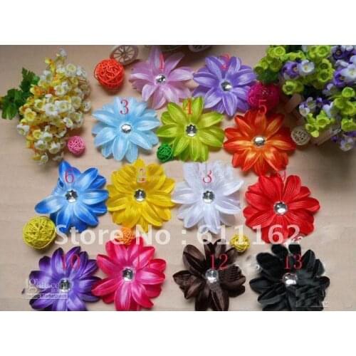 500pcs lily flower hair Childrens hair adorn flower baby Lily hair girls hair bow