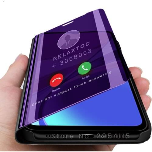 Cover on redmi 9c case smart mirror magnetic stand flip case for xiaomi redmi 9c 9 c redmi9c coque funda on xiomi redmy redme c9