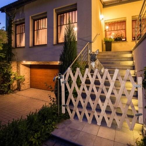 Wooden Fence Retractable Pet Gate Pet Fence Baby Door Gates Dog Stair Gate Extendable Safety Gate Child Safety Door 2020 New