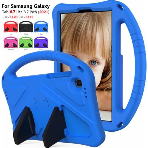 For Samsung Galaxy Tab A7 Lite 8.7 2021 SM-T220 SM-T225 Case Hand-held Shock Proof EVA Hand Holder Cover for Samsung Tab A7 Lite