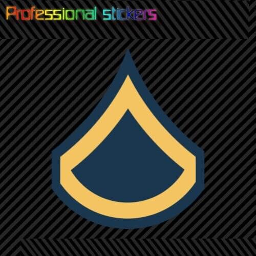 E-3 PFC Private First Class Insignia Sticker Decal Self Adhesive Vinyl Us Army Stickers for Motos, Cars, Laptops, Office Supplie