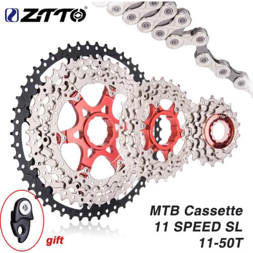 ZTTO MTB Bike 11Speed SL Cassette 11s 11-50t Wide Ratio Ultralight Freewheel 11v Mountain Bicycle Parts for k7 X1 XO1 XX1 m9000