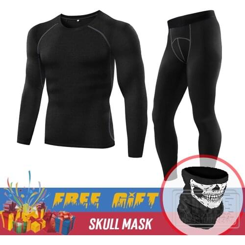 Mens Motorcycle Breathable Underwear Set Skiing Base Layer Long Johns Shirts Tops Bottom Absorbs Sweat Quick drying clothes