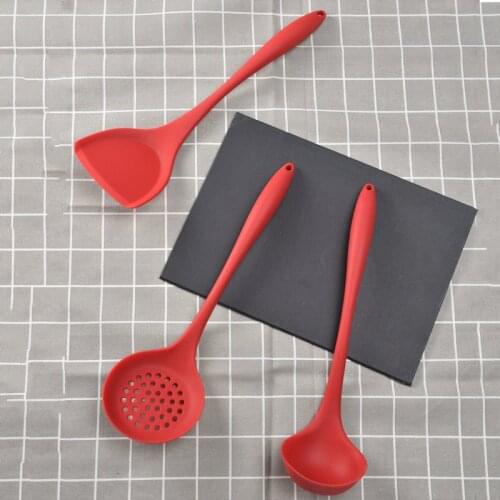 Kitchen Cookware Non-stick Spatula Silicone Shovel Turner Silicone Soup Spoon Cooker Kitchen Cooking Tool Kitchen Utensil Gadget