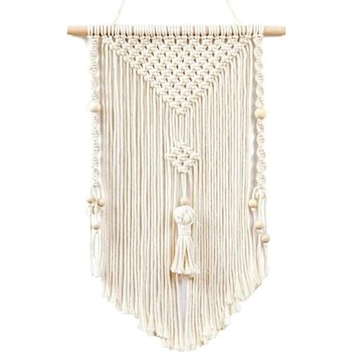 Ins Macrame Wall Hanging Bohemian Home Decoration Handmade Woven Wall Tapestry Gothic Home Decor
