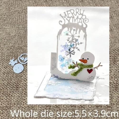 New Design Craft Metal stencil mold Cutting Dies lovely snowman decoration scrapbook die cuts Album Paper Card Craft Embossing