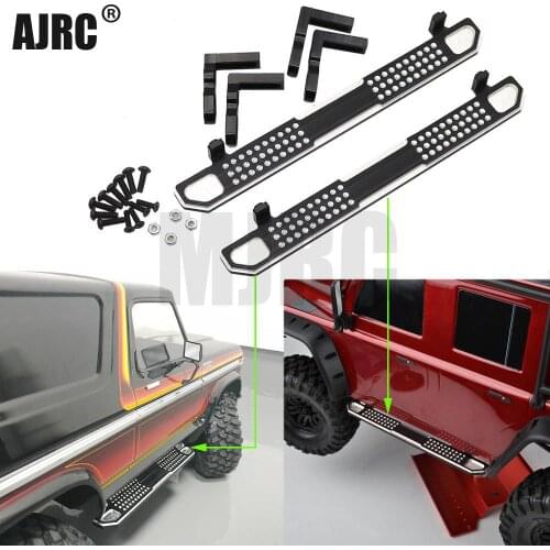 MJRC 2 piece aluminum side metal cleat pedal for TRAXXAS Trx-4 TRX4 1/10 scale RC crawler upgraded parts