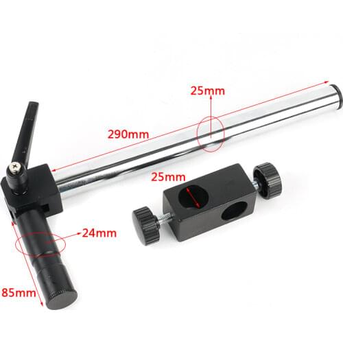 Diameter 25mm Heavy Duty Multi-axis Adjustable Metal Arm Support For Video Industry Microscope Table Stand Part Holder