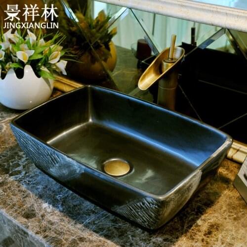 Fashion rectangle art basin wash counter basin mdash