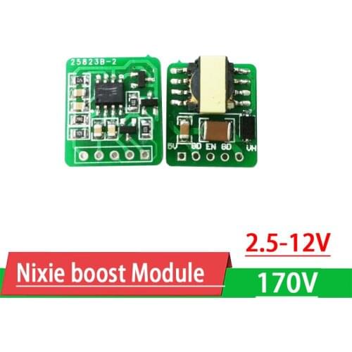 Nixie Tube High Voltage Power Supply Module DC- DC 2.5V- 12V 3V 3.7V 5V to 170V for Glow clock Tube Magic Eye QS30-1 IN-14