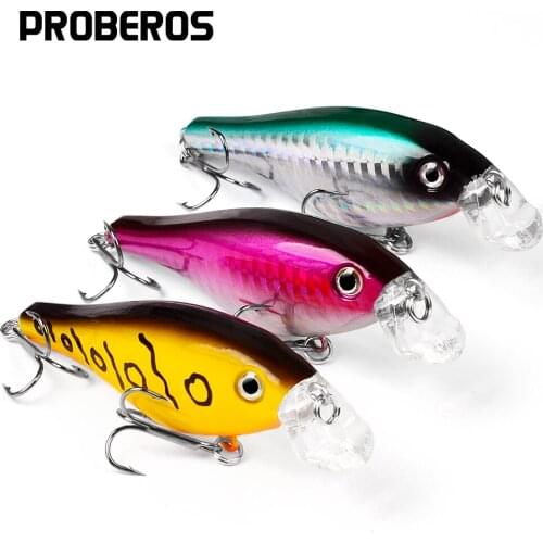 PROBEROS Crankbait 6pc/set Fishing lure 3.3"/11.09g Fishing Bait 6 color Fishing Tackle