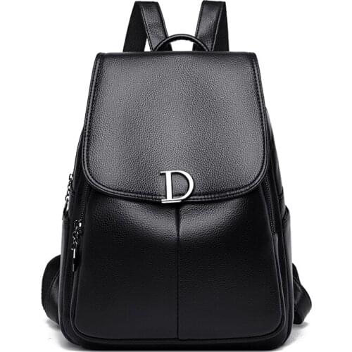 Pink Sugao backpacks leather backpacks women travel backpack small backpack bookbag laptop backpack purse fashion shoulder bag