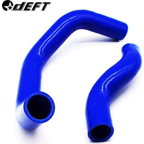 DEFT Silicone Radiator Hose For Nissan 240SX Silvia S13 S14 S15 SR20DET Engine Car Accessories 2PCS red blue