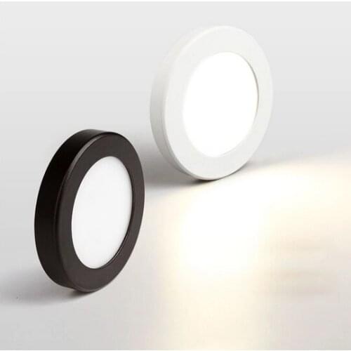 LED Downlight Mini Surface Mounted 220V 240V 3W Panel Spot Light Ultra thin Indoor Lighting Home Kitchen Cabinet Lamp