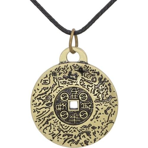 The Properties of Feng Shui Money Amulet Necklace Fashion Amulet Necklace Vintage Russian Amulet Jewelry Gift for Men Women