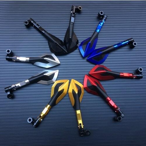 Universal Motorcycle Rearview Mirror moto CNC Side Mirrors For YAMAHA ys 150 tmax 530 tdm 850 fz6n mt10 c8 nmax 155 fazer8 etc