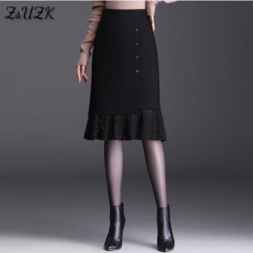 Женские трикотажные юбки ZUZK China At AliExpress