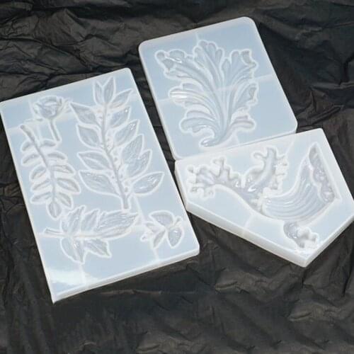 1PCS transparent silicone mold seaweed fern leaf spray branch mold DIY jewelry mold epoxy resin jewelry mold