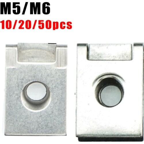 10/20/50Nuts Stainless Steel Clip U Spring Nuts M5 M6 Clips Fairing Panel Speed Chimney For Improved Spring Characteristic