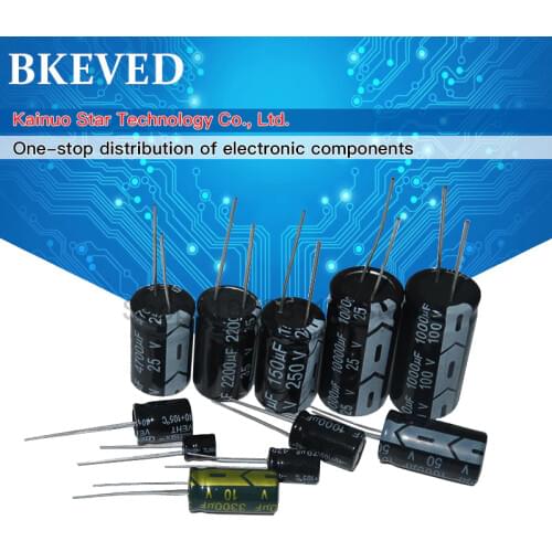 10PCS Electrolytic capacitor 50V2200UF 16*25 450V47UF 16*25 16V1500UF 10*20 35V1000UF 13*21 400V6.8UF 10*13 25V2200UF 13*21
