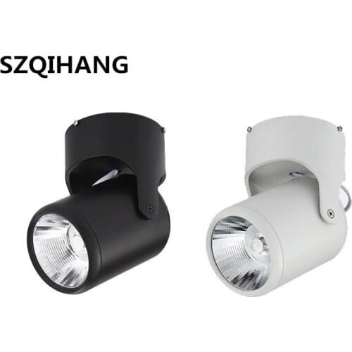 10W 15W COB Led downlights Surface Mounted Ceiling Spot light 180 degree Rotation Ceiling Downlight Home lighting AC85-265V