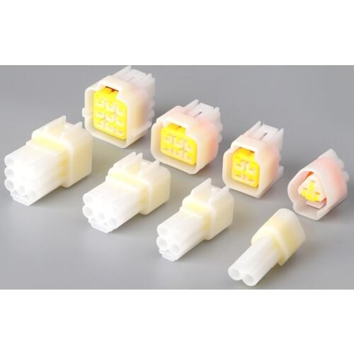 2sets Car waterproof plug-in 1p-16p connector plug type junction terminal male and female plug 16 hole cable plug