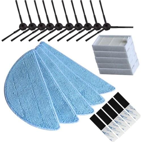 20Pcs Reliable Replacement Part for ILIFE V5S V3S V3 V5 Pro Robot Vacuum Cleaner, Side Brush + Filter + Mop Pad