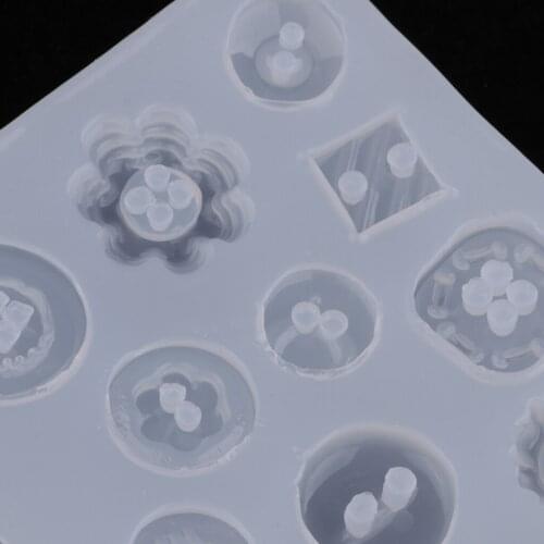 3D Button Silicone Mold Fondant Mold Cake Chocolate Crystal Epoxy Moulds