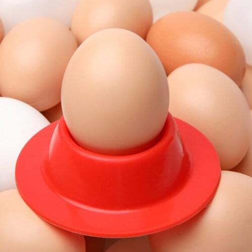 4 Pcs Silicone Egg Cups In Modern Design Holders Set Serving Kitchen Boiled Eggs Breakfast(Random Color)