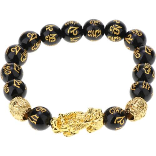 Beads Luck Pi Jewelry Gift Feng Black with Good Shui Attract Xiu Bracelet