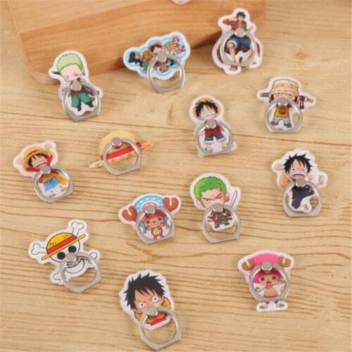 360 Degree Finger Ring Smartphone One Piece Pirate Stand Holder Mobile Phone Holder Stand For iPhone Xiaomi Huawei All Phone