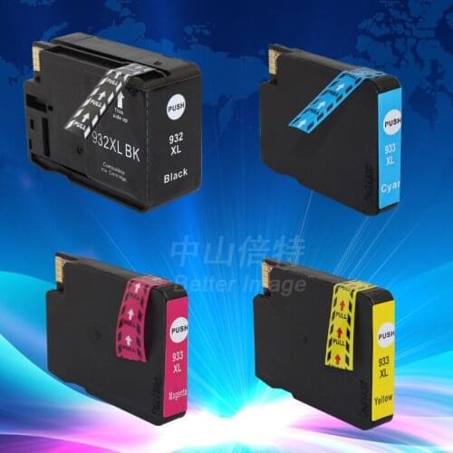 INK WAY On sale,932XL 933XL Ink Cartridge with newest version chip for HP OfficeJet 6100 6600 6700 7110 7510 7610 7612 etc
