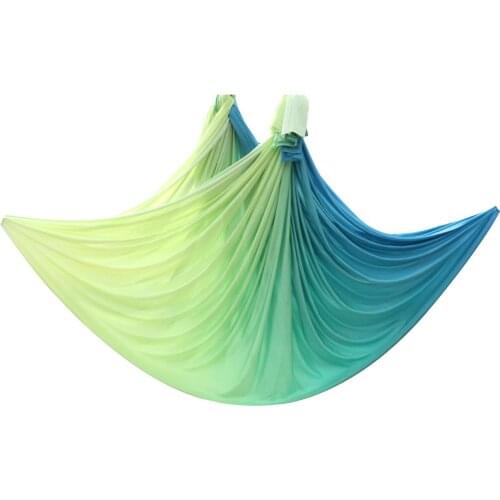 Home yoga hammock swing 12m fabric Solid color anti gravity yoga swing aerial inversion Air yoga swing