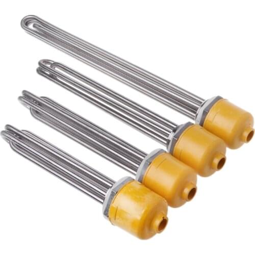 DN32 Electric Heating Element Immersion 220V Heater 304 Stainless Steel Boiler Water Heater Heating Pipe