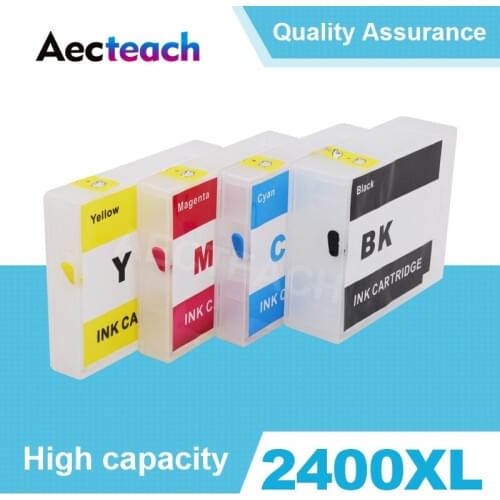 Aecteach PGI 2400 Printer Ink cartridge for Canon MAXIFY IB4040 iB4140 MB5040 MB5140 MB5340 MB5440 Printer