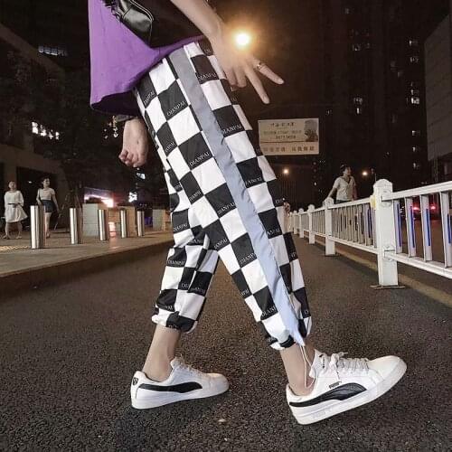 2021 Streetwear Hip hop Joggers Pants Men Loose Harem Pants Ankle Length Trousers Sport Casual Sweatpants White Techwear