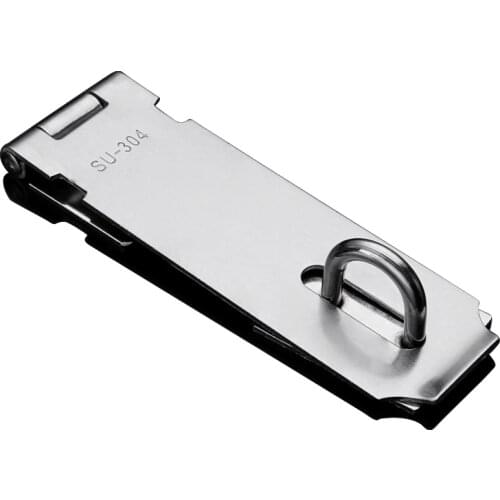 Stainless Steel Cabinet Hasp Padlock Latch Lock Door Hasp Lock Home Hotel Door Security Hardware Gym Locker Wooden Case