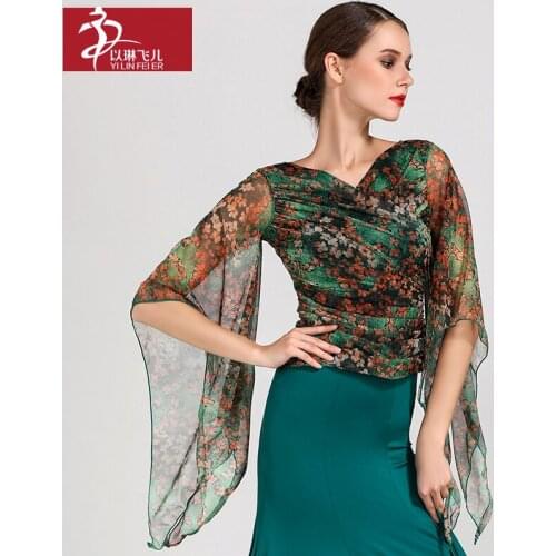 NEW Latin salsa Cha cha Rumba Ballroom Dance Dress Top GB027