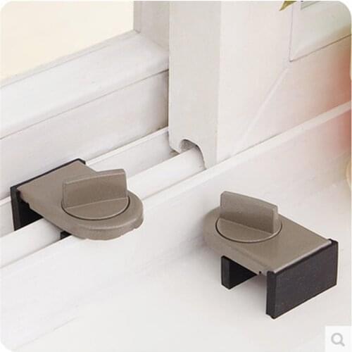 Sliding Sash Stopper Cabinet Locks Straps Doors Security Anti-theft lock Window Sliding Door Baby Kids Child Safety Doors Lock